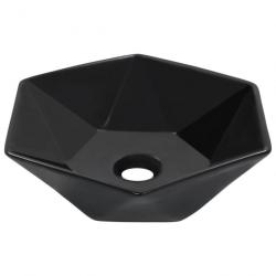 Lavabo 41x36,5x12 cm Céramique Noir alsavelo