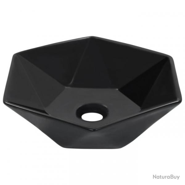 Lavabo 41x36,5x12 cm Cramique Noir alsavelo