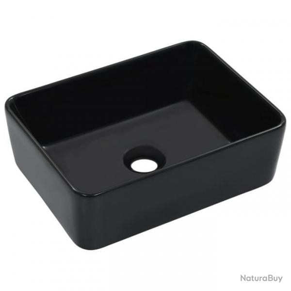 Lavabo 40x30x13 cm Cramique Noir