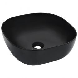 Lavabo 42,5x42,5x14,5 cm Céramique Noir alsavelo