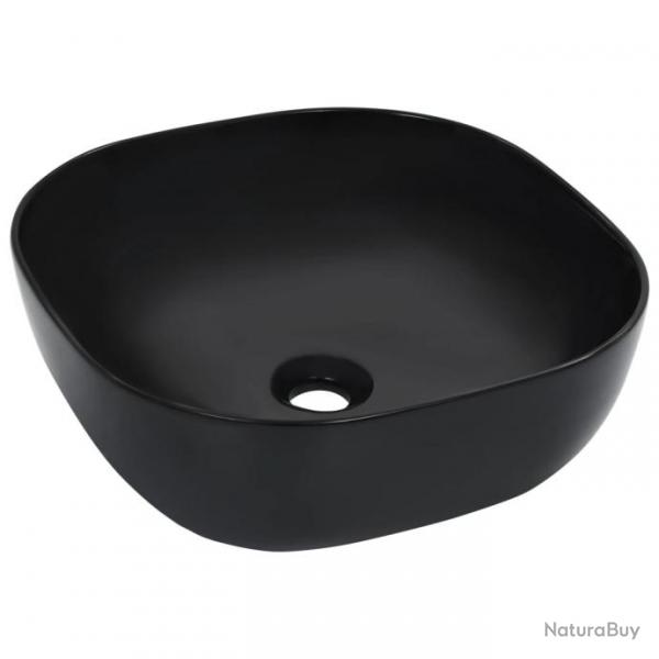 Lavabo 42,5x42,5x14,5 cm Cramique Noir alsavelo