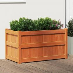 Jardinière cire marron 90x50x50 cm bois de pin massif alsavelo