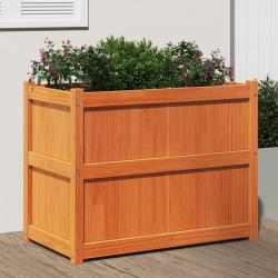 Jardinière cire marron 90x50x70 cm bois de pin massif alsavelo