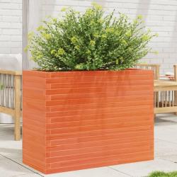 Jardinière cire marron 90x40x68,5 cm bois de pin massif alsavelo