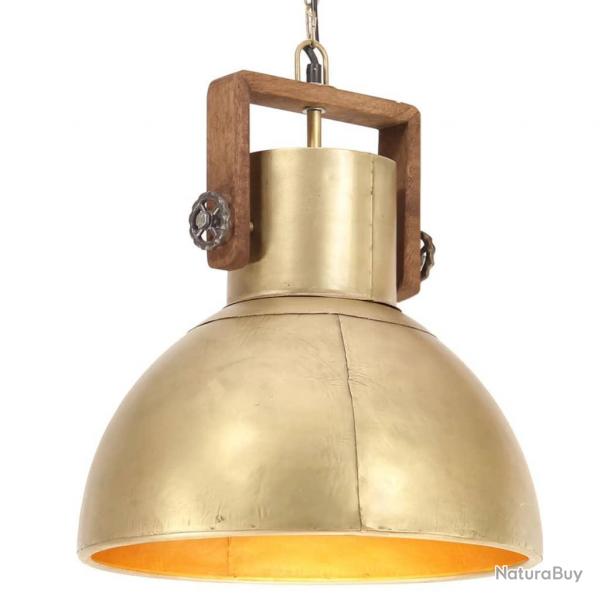 Lampe suspendue industrielle 25 W Laiton Rond 40 cm E27 alsavelo