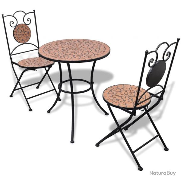 bistro 3 pcs Carreaux cramiques Terre cuite alsavelo