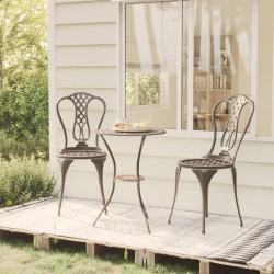 bistro 3 pcs Aluminium coulé Bronze alsavelo