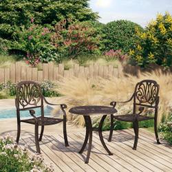 bistro 3 pcs Aluminium coulé Bronze alsavelo
