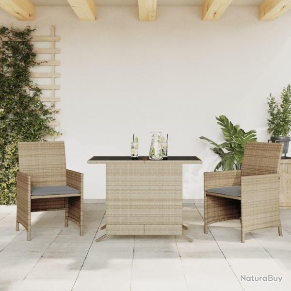 bistro 3 pcs coussins mlange beige rsine tresse alsavelo