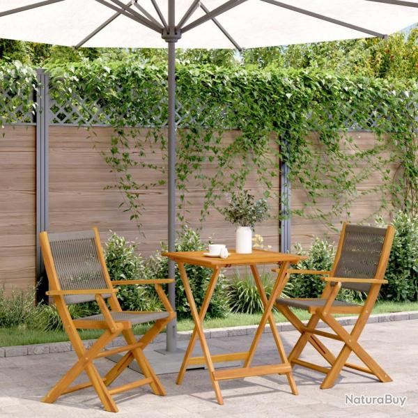 bistro 3 pcs gris polypropylne et bois massif alsavelo