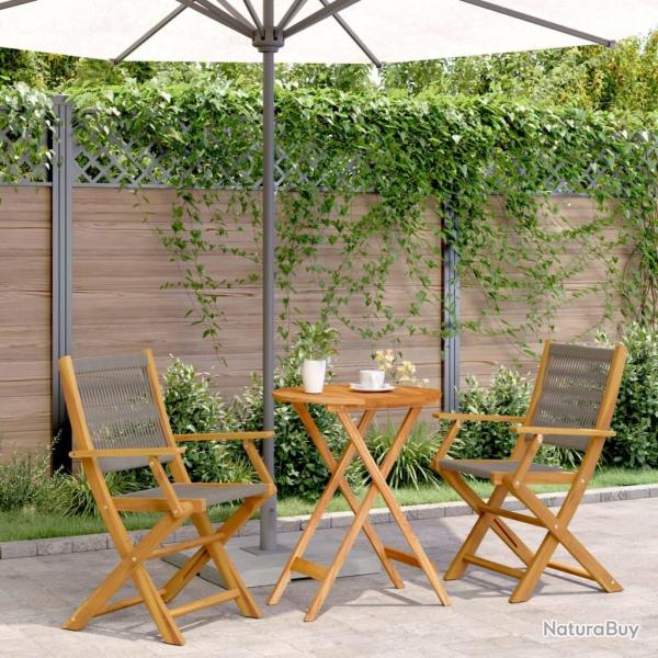 bistro 3 pcs gris polypropylne et bois massif alsavelo