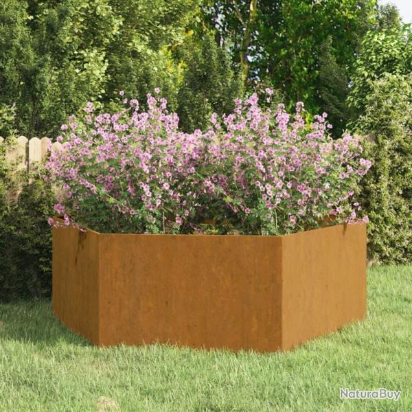 Jardinire Rouill 138x120x45 cm Acier corten alsavelo