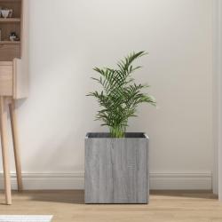 Jardinière Sonoma gris 40x40x40 cm Bois d'ingénierie alsavelo