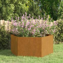 Jardinière Rouillé 90x90x45 cm Acier corten alsavelo