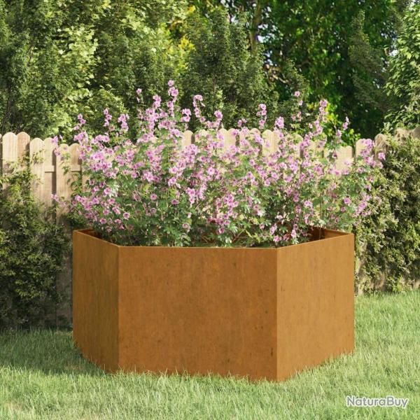 Jardinire Rouill 90x90x45 cm Acier corten alsavelo