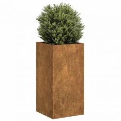 Jardinière rouillé 40x40x80 cm acier inoxydable alsavelo