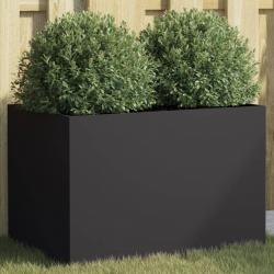 Jardinière noir 62x40x39 cm acier alsavelo