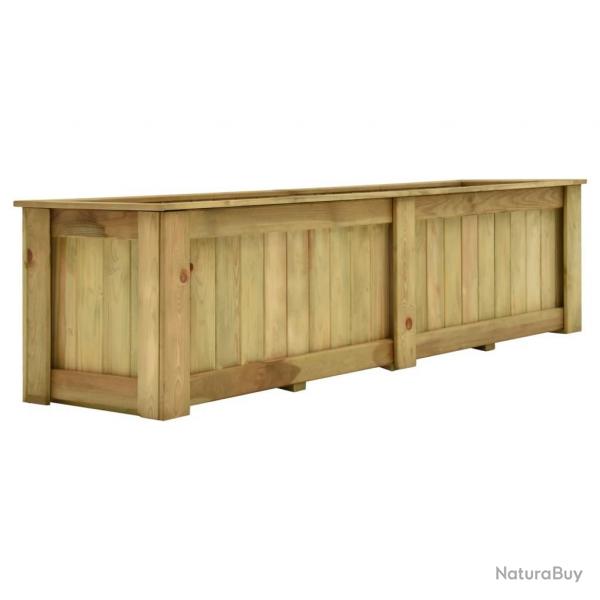 Jardinire surleve 196x50x50 cm Bois de pin imprgn alsavelo