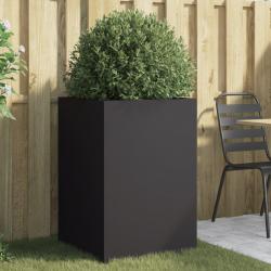 Jardinière noir 52x48x75 cm acier alsavelo