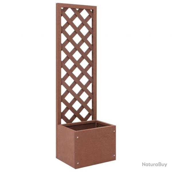 Jardinire en treillis 40x30x135 cm WPC alsavelo