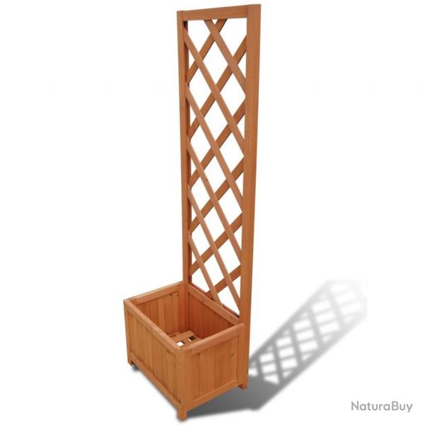 Jardinire en treillis 40 x 30 x 135 cm alsavelo