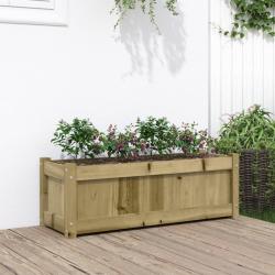 Jardini&egrave;re d'ext&eacute;rieur 90x31x31 cm bois de pin impr&eacute;gn&eacute;