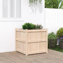 Jardinière d'extérieur 70x70x70 cm bois de pin massif alsavelo
