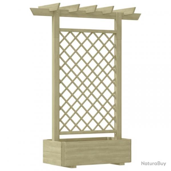 Jardinire pergola 162 x 56 x 204 cm Bois