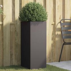 Jardinière noir 32x29x75 cm acier alsavelo