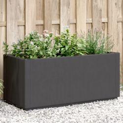 Jardinière gris foncé 80x36x35 cm PP alsavelo