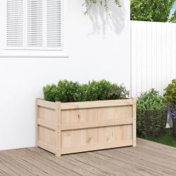 Jardinière d'extérieur 90x50x50 cm bois de pin massif alsavelo