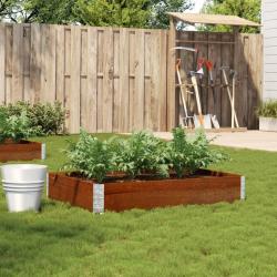 Jardinière marron 120x80 cm bois massif de pin alsavelo