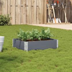 Jardinière gris 80x60 cm bois massif de pin alsavelo