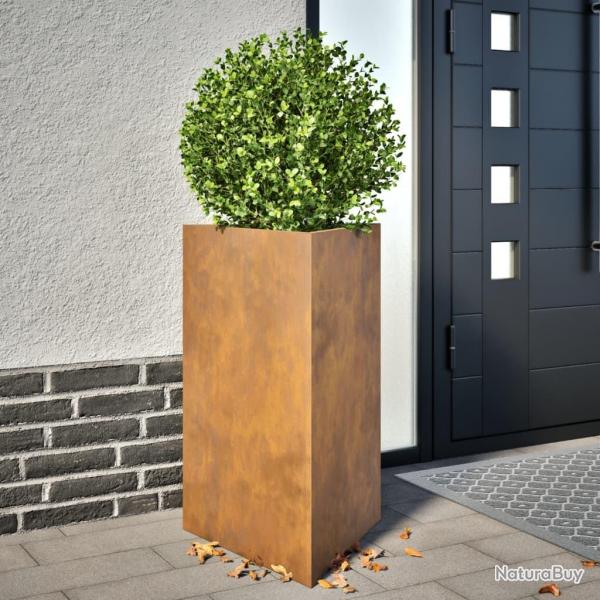 Jardinire triangulaire acier rsistant aux intempries alsavelo