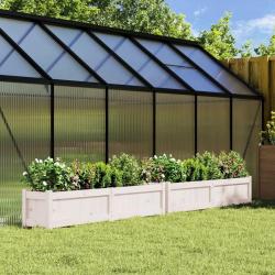 Jardinières 2 pcs blanc bois de pin massif alsavelo