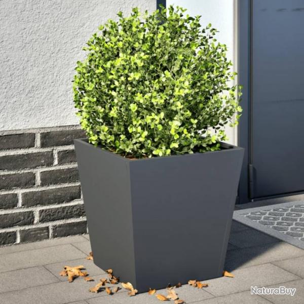 Jardinires 2 pcs anthracite 40x40x40 cm acier