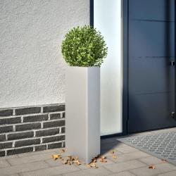 Jardinières 2 pcs triangulaire 30x26x75 cm acier galvanisé alsavelo