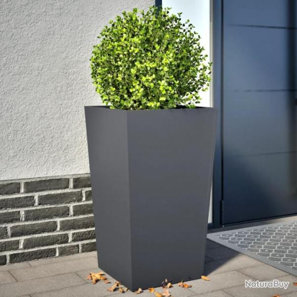 Jardinires 2 pcs anthracite 45x45x75 cm acier