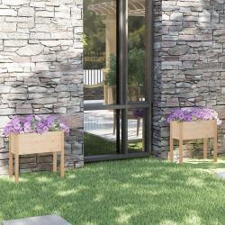 Jardinières 2 pcs 70x31x70 cm bois de pin massif alsavelo