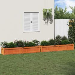 Jardinières 2 pcs cire marron bois de pin massif alsavelo