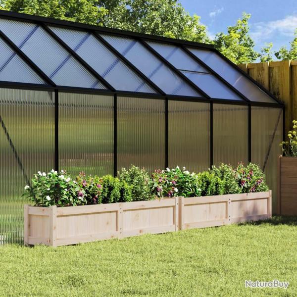 Jardinires 2 pcs bois de pin massif alsavelo