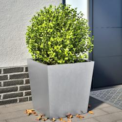 Jardinières 2 pcs 50x50x50 cm acier galvanisé alsavelo