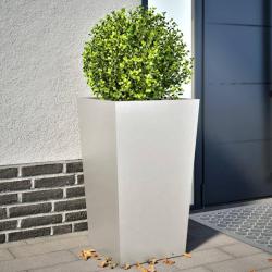 Jardinières 2 pcs 45x45x75 cm acier inoxydable alsavelo