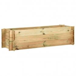 Jardinière surélevée de légumes Bois de pin imprégné 120 cm alsavelo