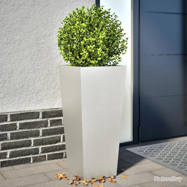 Jardinires 2 pcs 35x35x75 cm acier inoxydable alsavelo