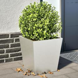 Jardinières 2 pcs 40x40x40 cm acier inoxydable alsavelo