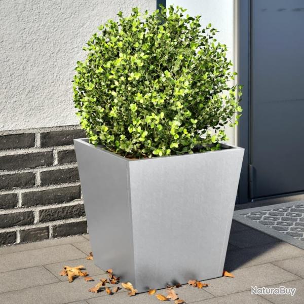 Jardinires 2 pcs 40x40x40 cm acier galvanis alsavelo