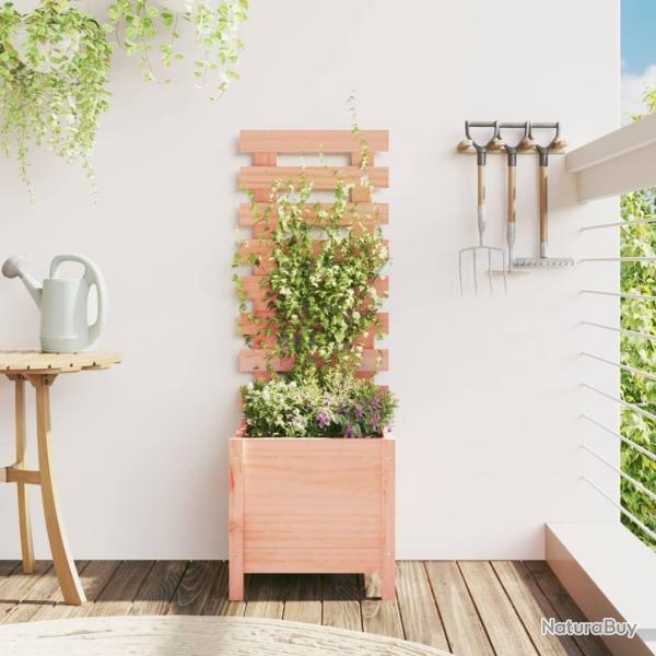 Jardinire avec support 39x39,5x114 cm bois massif douglas alsavelo