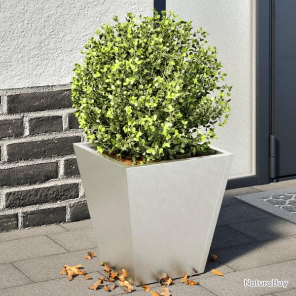 Jardinires 2 pcs 30x30x30 cm acier inoxydable alsavelo