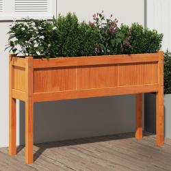 Jardinières avec pieds et pieds 110x31x70 cm bois de pin massif alsavelo